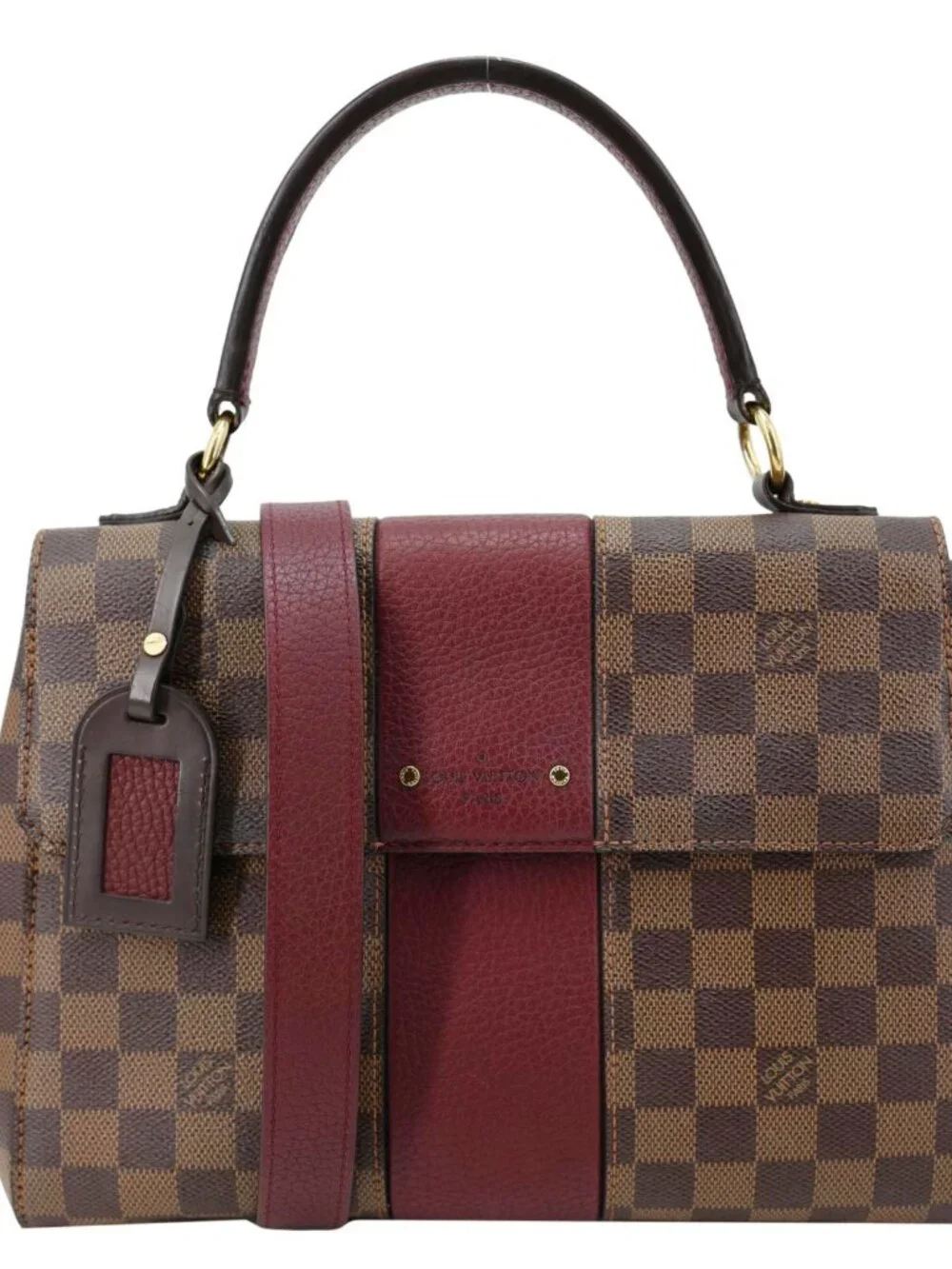 Louis Vuitton  Bond Street Damier Ebene Satchel Bag Bordeaux